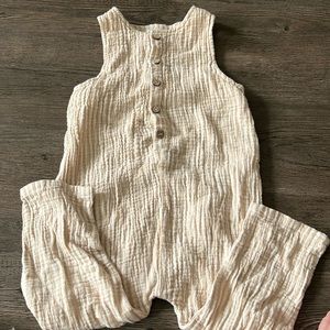 Rylee and Cru striped jumpsuit